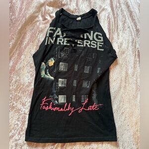 Falling In Reverse custom cut fashionably late Tank Top